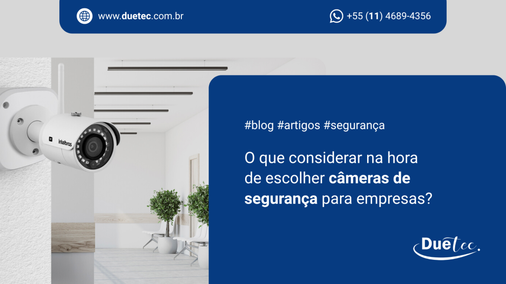 Câmeras de segurança intelbras
