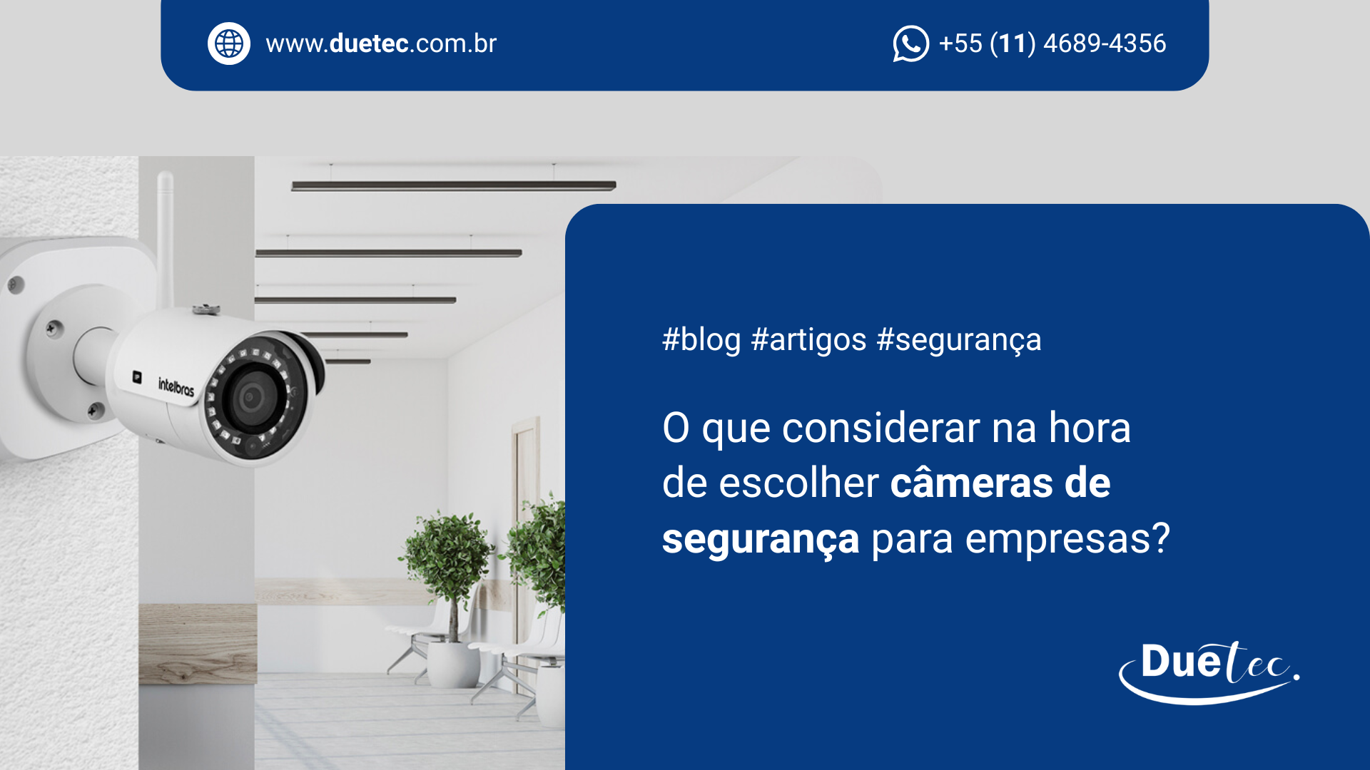 Câmeras de segurança intelbras