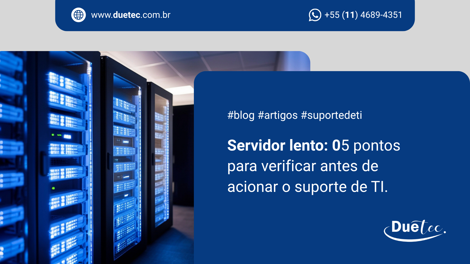 suporte de ti servidor lento